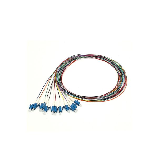 Quality LC / UPC Fiber Optical Pigtail , Fiber Cable Single Mode 0.9mm 12 Color wholesale
