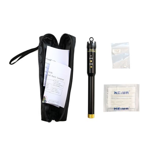 Pocket Visual Fault Locator, Rugged Aluminum Housing, 650nm, 10mW, w/ Universal