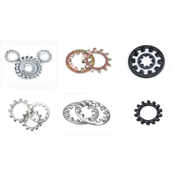 Din6798 External Teeth Serrated Lock Washers Machine Accessories Metric Toothed Lock Washers