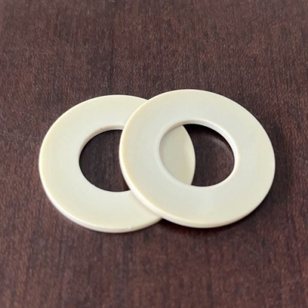 High Temp Resistant PEEK Pad Milk White ID12 OD24 H1.5 Back Up Ring Cold