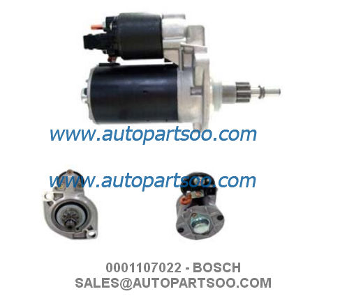 0001110129 0001110136 - BOSCH Starter Motor 12V 1.8KW 9T