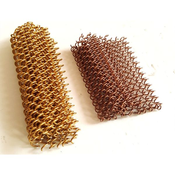 Aluminum Coiled Wire Fabric For Exterior Patio Divider With Custom Configurator