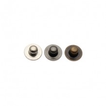 Embossed Logo Small Size Brass Rivets Gunmetal Rivets 8mm - 15mm Shape Design