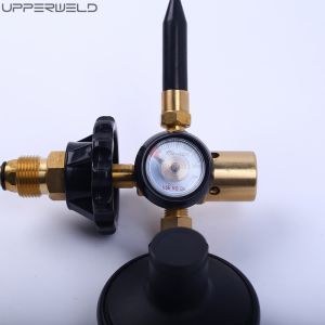 Copper Helium Balloon Inflator Filler Valve Regulator with Gauge and Auto Shut