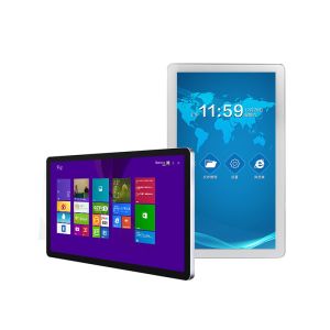 27 Inch Wall Mount Embedded LCD Industrial Touch Panel PC With Printer VGA DVI