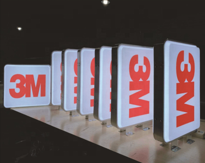 Double-sided luminous light box customize shape color for shop light box energy saving