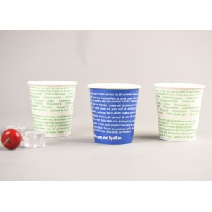 8oz Single Wall Cold Paper Cups Personalized Disposable Juice Cups With Lids