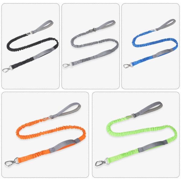 Pet Multifunctional Contrasting Color Leashes Imitation Nylon Hollow Webbing