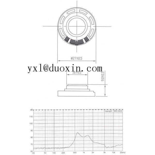 Diameter 40mm mylar speaker Tablet speaker 40*4.5mm speaker