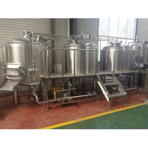 China Steam Heating 1000l Beer Production Equipment Highly Automatic / Manual Operation on sale