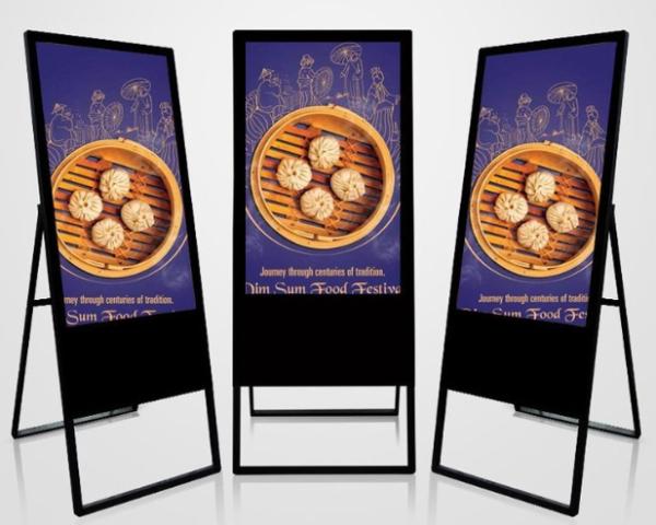 LED Backlit Rotatable Digital Signage Providing 360 Degree Rotation and Bright