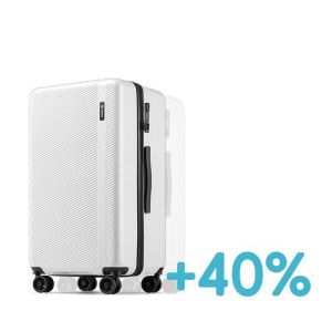 Multi Functional 3Pcs Hard Travel Luggage With Partitioned Storage Spaces