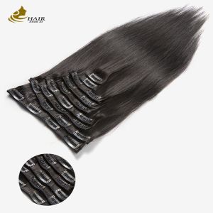 China Remy 24 Inch Clip In Hair Extensions 100% Virgin In Bulk OEM on sale