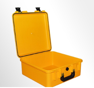 Custom Tool Box with Crushproof Ergonomic Grip and Quick-Access Latching System