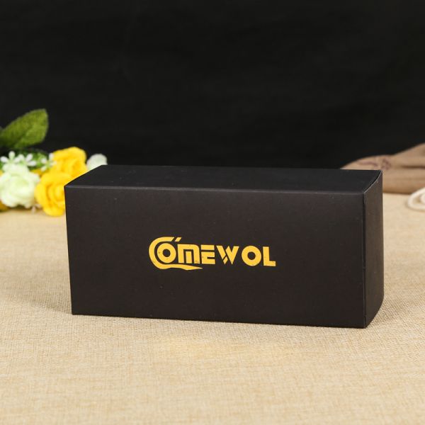 Quality Black Paper Sock Packaging Boxes with Hot Stamped Gold/Silver Logo Foldable Drawer wholesale