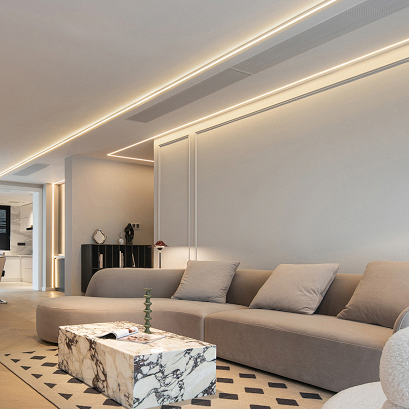 China Alloy Recessed IP44/20 LED Plasterboard Profile with PC diffuser cover on sale