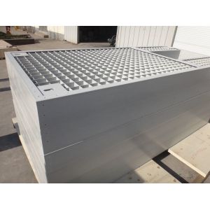 Square Reinforced Molded Fiberglass Grating With 6x6mm Cross Bar