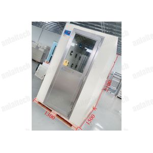 25m/s 3 Side Air Shower Booth , 50Hz 2 Filters 1500mm Width Cleanroom Air Shower