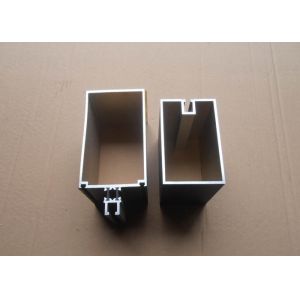China Black Color Custom Glazed Aluminium Extrusion Profiles For Huge Building on sale