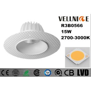 15w Dia 141 * 72 mm LED Recessed Downlight Cut Out 88mm 2700k 36 Deg Good Anti glare IP20