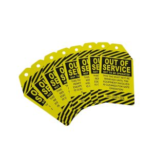 Plastic Safety Lockout Tagout Tags Customize Waterproof Tag