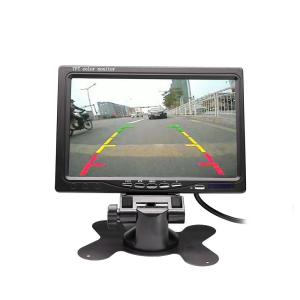 Cheap TFT HD 7 Inch Rearview Monitor 4 Way Video Input With Quad Split Screen for sale