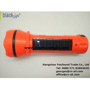 BN-401-1S Emergency Lighter Solar Torchlight LED Flashlight with Side Lamp