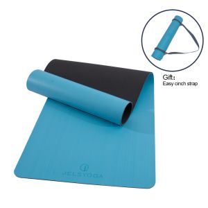 Soft Patterned Yoga Mat , Biodegradable Colorful Latex Free Yoga Mat