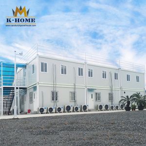 Stackable Office Container Two Storey Portable Sandwich Panel House
