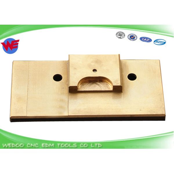 Quality X056C274G51 M148 Mitsubishi EDM Wear Parts Upper Brass Plate 0.4mm Guide U wholesale