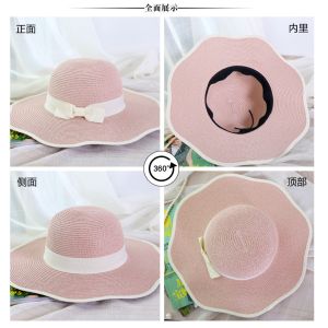 AK16842 Wide brim sunny beach paper straw hats in stock , promotion cheap hats .