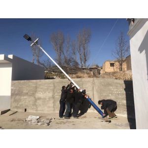 45W Solar Integrated LED Street Light 12 / 24V Voltage Safe Performance