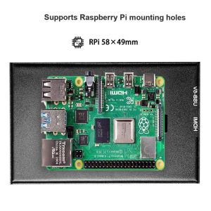 Aluminium Shell 4.3 Inch LCD Monitor 800x480 Capacitive 5 Point Touch Monitor