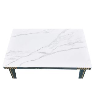China Modern Solid Wood Marble Rock Slate Dining Table on sale