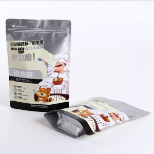 biodegradable matte finish customize stand up pouch bag with zipper