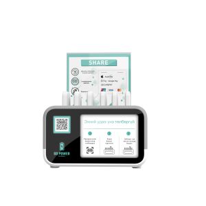 MICRO USB DC Phone Power Bank Rental Station Fast Charging