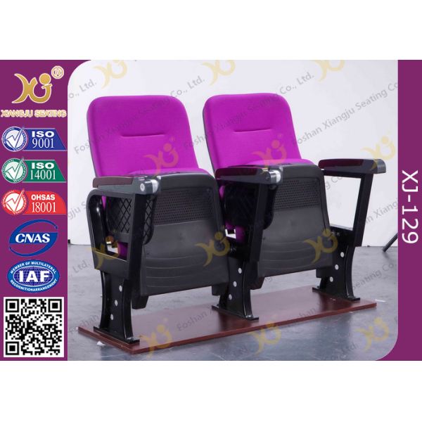 Irwin Style Space Saving Small Back Auditorium Theater Chair With Folding Tablet ABS Material