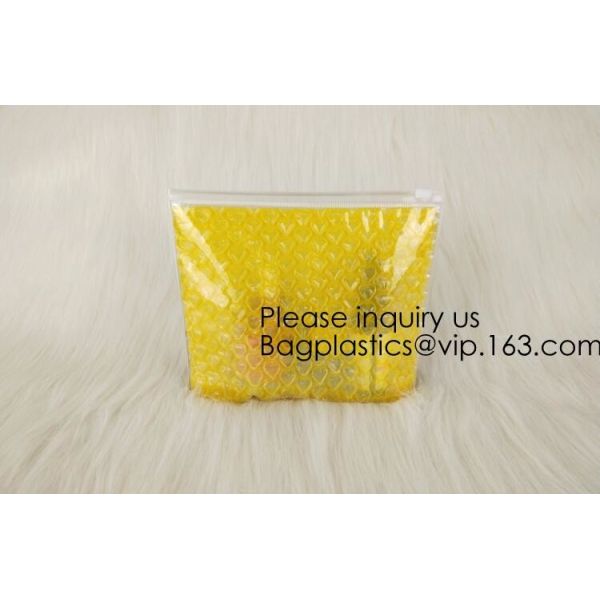 Colored PVC Film Bubble Bag/Special PVC k Bubble Bag/New Material Bubble Mailer With Zipper, bagease, bagplastics