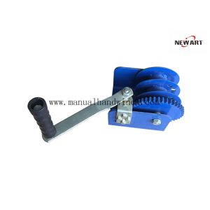 China Worm Gear Wire Rope Winch, Heavy Duty Construction, Capacity 2000 lb on sale