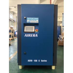 Cheap Shanghai Rotorcomp AGFD-15B C Industrial Air Cooling Screw Air Compressor for sale