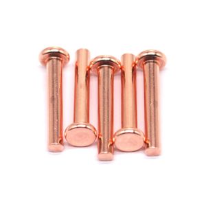 M6 M12 M8 Copper Brass Flat head solid rivet 7/8 1 3/16 Copper finishing Yellow
