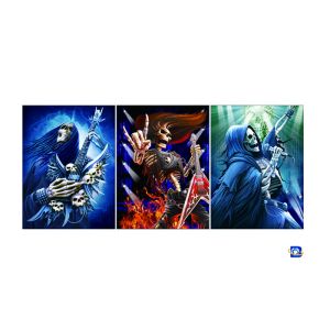 Flip Lenticular 3D Posters With Skull Designs / Lenticular Photo Printing