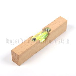 Wooden Line Level, Mini Level, Pocket-Sized and Lightweight, Sturdy Material