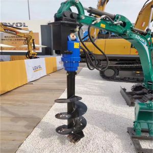Cheap Hydraulic Earth Auger Providing Powerful Drilling Capability for Installation of Poles Fences and Structural Foundations for sale