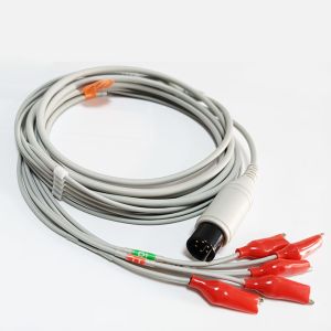 6P Dixtal Omnimed Monitor Animal ECG Cable 5 Lead Grabber AAMI