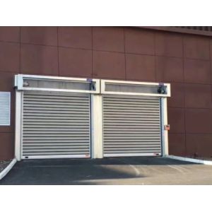 PLC Control Fast Action High Speed Spiral Door Metallic Aluminum Alloy