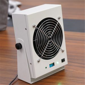 Audible And Visual Alarm Ionizing Air Blower Static Eliminator DC 24V