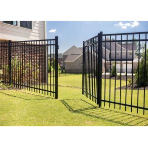 1.8 M Height Powder Coated Tubular Fencing Metal Picket Ornamental
