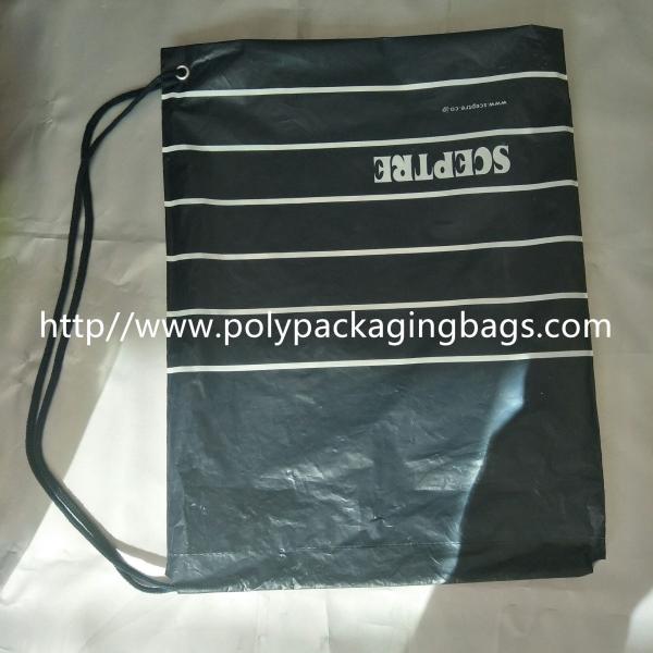 Waterproof Single Drawstring Shoulder Bag With Color Printing Logo / Clothing