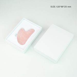 Pink Color Face Lifting Jade Stone Gua Sha Length 150mm